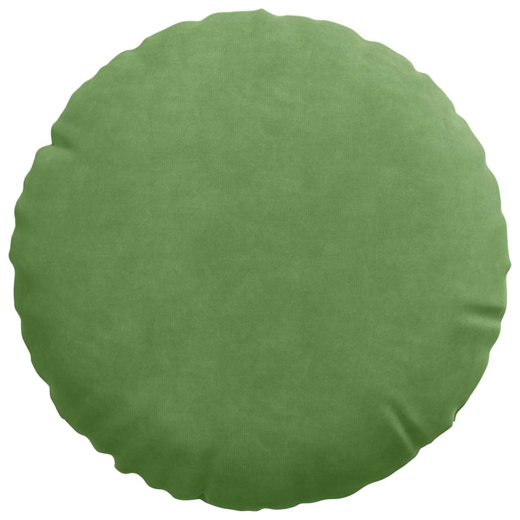 Cuscini per Seduta 2 pcs Verde chiaro Ø 40 x 13 cm Velluto 42014103