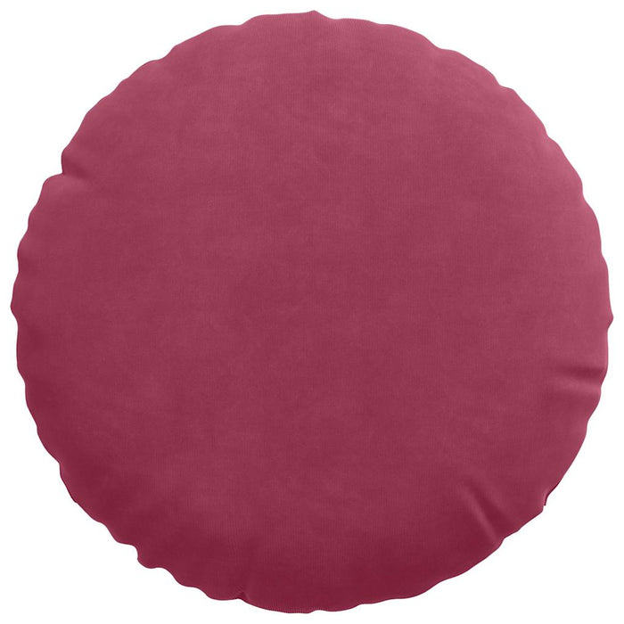 Cuscini per Seduta 2 pcs Rosso Vino Ø 40 x 13 cm Velluto 42014105