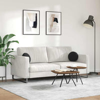 Cuscini per Seduta 2 pcs Nero Ø 40 x 13 cm Velluto 42014106