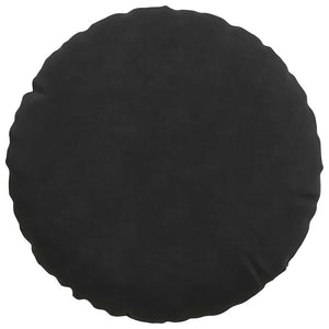 Cuscini per Seduta 2 pcs Nero Ø 40 x 13 cm Velluto 42014106