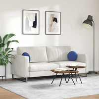 Cuscini per Seduta 2 pcs Blu Polizia Ø 40 x 13 cm Velluto 42014111