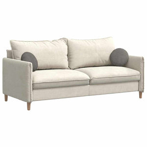 Cuscini per Seduta 2 pcs Grigio chiaro Ø 30 cm Tessuto in Cords 42014112