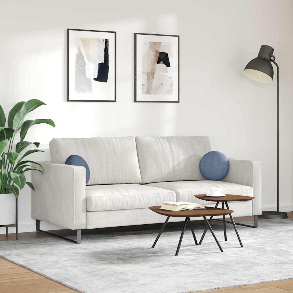 Cuscini per Seduta 2 pcs Blu Ø 30 cm Tessuto in Cords 42014115