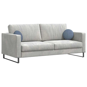 Cuscini per Seduta 2 pcs Blu Ø 30 cm Tessuto in Cords 42014115