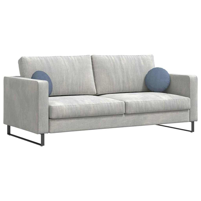 Cuscini per Seduta 2 pcs Blu Ø 30 cm Tessuto in Cords 42014115