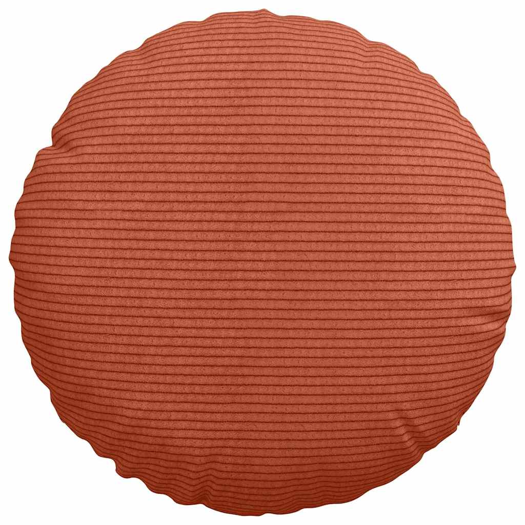 Cuscini per Seduta 2 pcs Rosso Arancio Ø 30 cm Tessuto in Cords 42014119