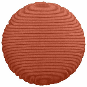Cuscini per Seduta 2 pcs Rosso Arancio Ø 30 cm Tessuto in Cords 42014119