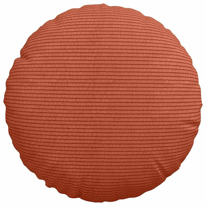 Cuscini per Seduta 2 pcs Rosso Arancio Ø 30 cm Tessuto in Cords 42014119