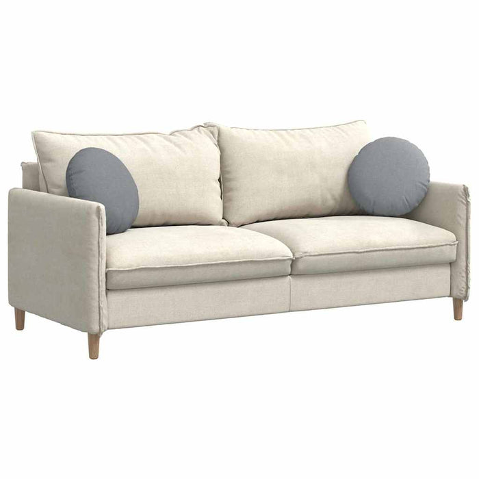 Cuscini per Seduta 2 pcs Grigio chiaro Ø40 x 13 cm Tessuto 42014120