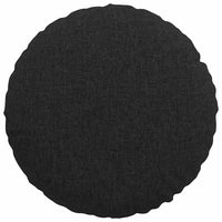 Cuscini per Seduta 2 pcs Nero Ø40 x 13 cm Tessuto 42014122