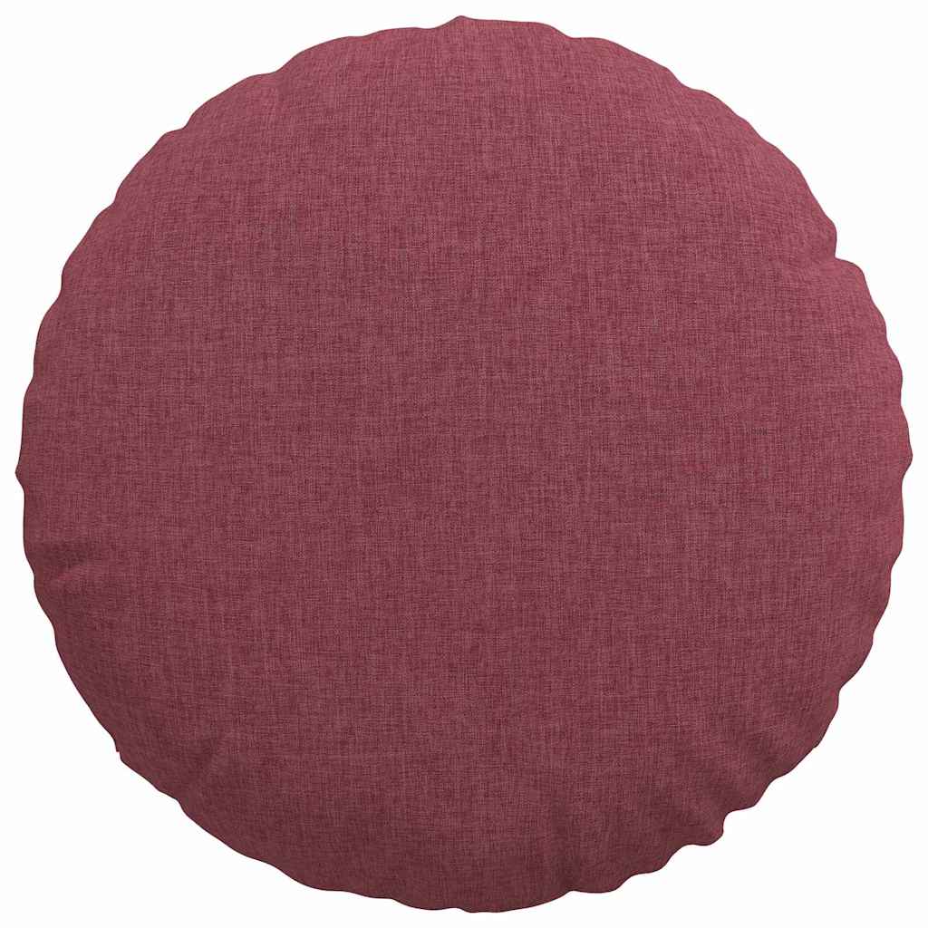 Cuscini per Seduta 2 pcs Rosso Vino Ø40 x 13 cm Tessuto 42014123