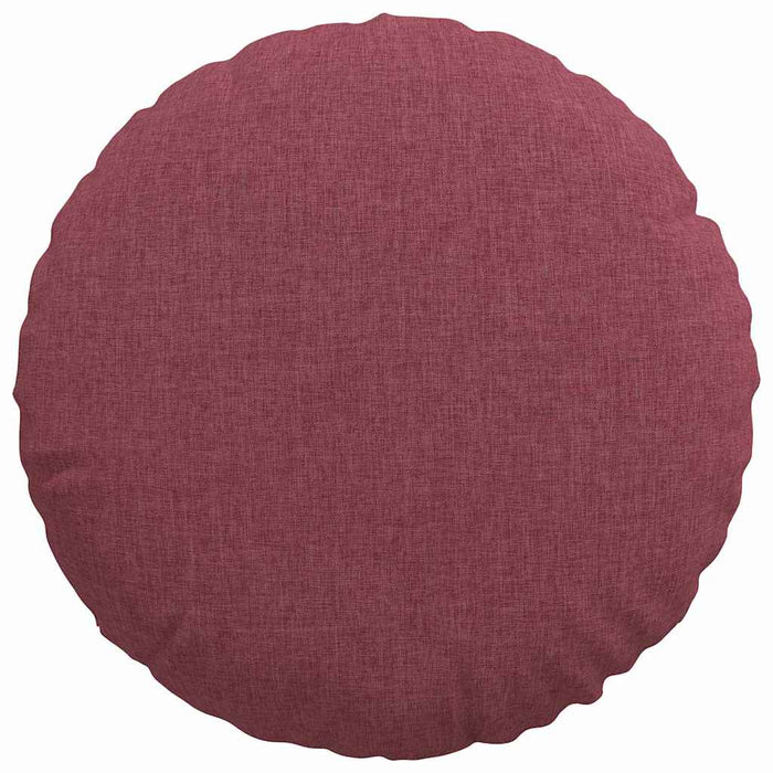 Cuscini per Seduta 2 pcs Rosso Vino Ø40 x 13 cm Tessuto 42014123