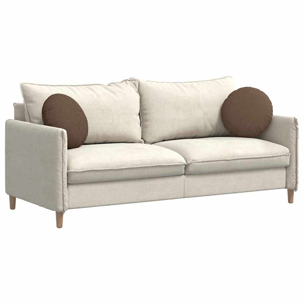 Cuscini per Seduta 2 pcs Marrone Ø40 x 13 cm Tessuto 42014124