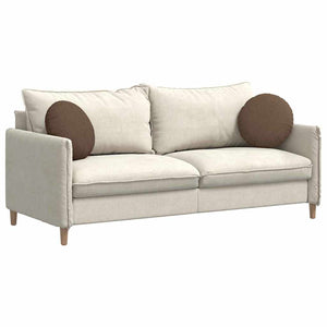 Cuscini per Seduta 2 pcs Marrone Ø40 x 13 cm Tessuto 42014124