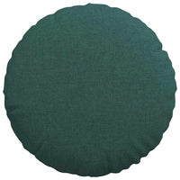 Cuscini per Seduta 2 pcs Verde Scuro Ø40 x 13 cm Tessuto 42014125