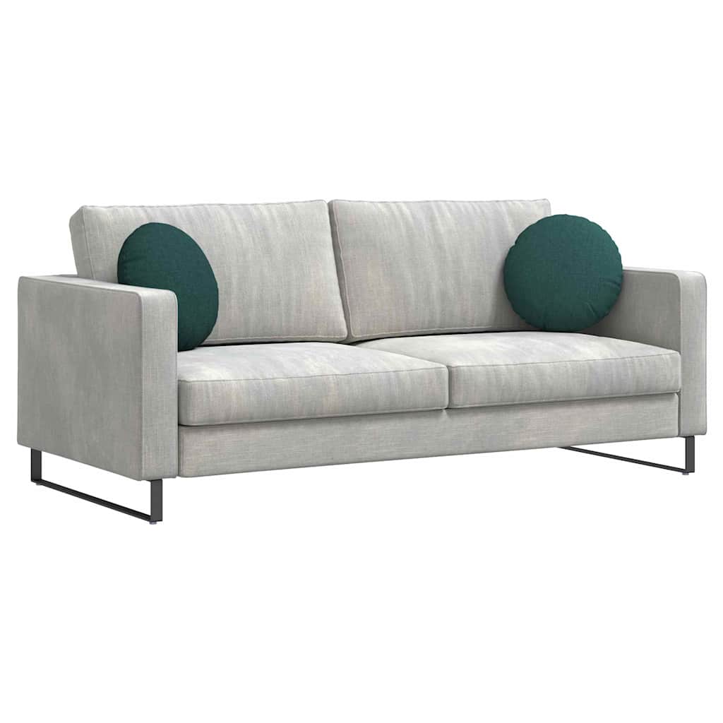 Cuscini per Seduta 2 pcs Verde Scuro Ø40 x 13 cm Tessuto 42014125