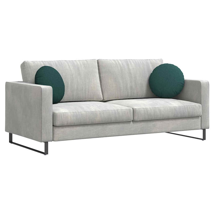 Cuscini per Seduta 2 pcs Verde Scuro Ø40 x 13 cm Tessuto 42014125