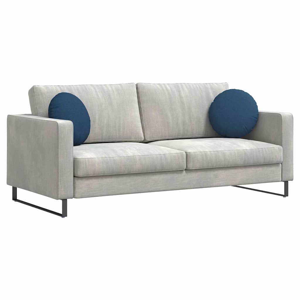 Cuscini per Seduta 2 pcs Blu Ø40 x 13 cm Tessuto 42014128