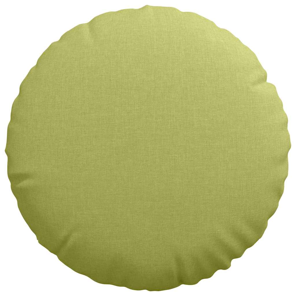 Cuscini per Seduta 2 pcs Verde chiaro Ø40 x 13 cm Tessuto 42014130