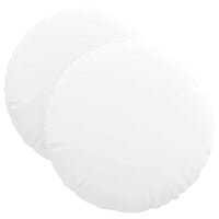 Cuscini per Seduta 2 pcs Bianco Ø40 x 13 cm Tessuto 42014131