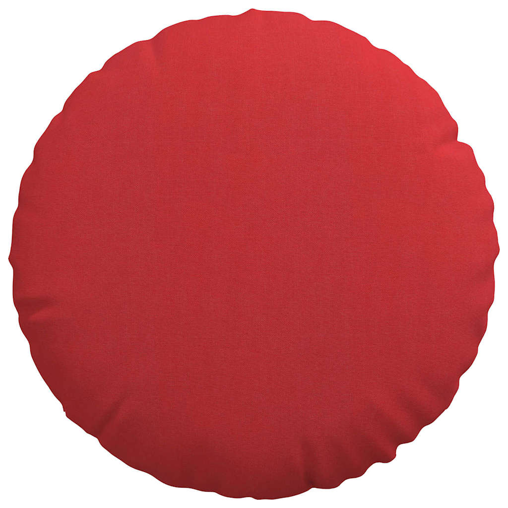 Cuscini per Seduta 2 pcs Rosso Ø40 x 13 cm Tessuto 42014132