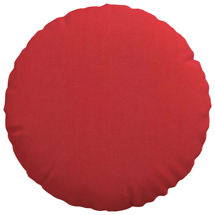 Cuscini per Seduta 2 pcs Rosso Ø40 x 13 cm Tessuto 42014132