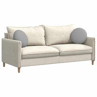 Cuscini per Seduta 2 pcs Grigio Nuvola Ø40 x 13 cm Tessuto 42014133