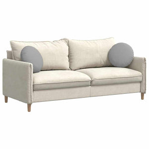 Cuscini per Seduta 2 pcs Grigio Nuvola Ø40 x 13 cm Tessuto 42014133