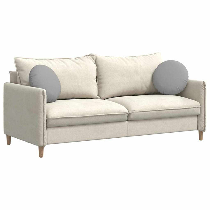 Cuscini per Seduta 2 pcs Grigio Nuvola Ø40 x 13 cm Tessuto 42014133