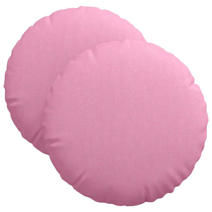 Cuscini per Seduta 2 pcs Rosa Ø40 x 13 cm Tessuto 42014135
