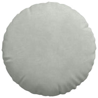 Cuscini per Seduta 2 pcs Grigio chiaro Ø 40 x 13 cm Velluto 42014137