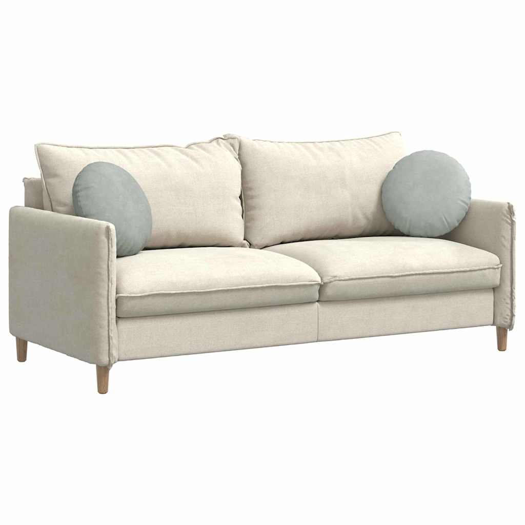 Cuscini per Seduta 2 pcs Grigio chiaro Ø 40 x 13 cm Velluto 42014137