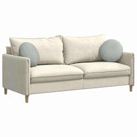 Cuscini per Seduta 2 pcs Grigio chiaro Ø 40 x 13 cm Velluto 42014137