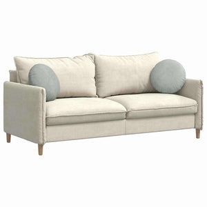 Cuscini per Seduta 2 pcs Grigio chiaro Ø 40 x 13 cm Velluto 42014137