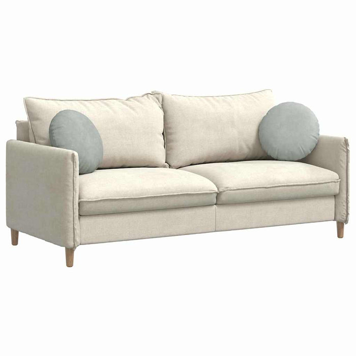 Cuscini per Seduta 2 pcs Grigio chiaro Ø 40 x 13 cm Velluto 42014137