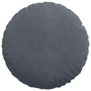 Cuscini per Seduta 2 pcs Grigio scuro Ø 40 x 13 cm Velluto 42014138