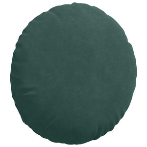 Cuscini per Seduta 2 pcs Verde Scuro Ø 40 x 13 cm Velluto 42014139