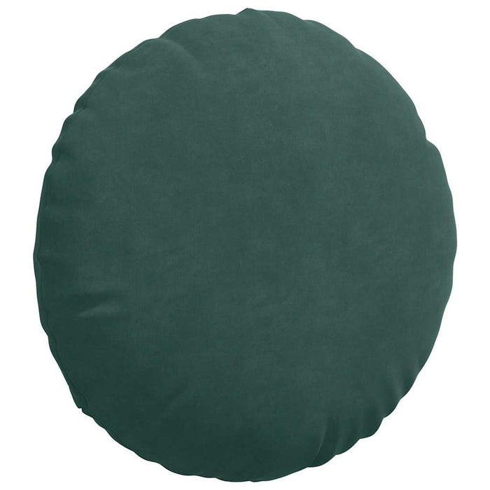 Cuscini per Seduta 2 pcs Verde Scuro Ø 40 x 13 cm Velluto 42014139