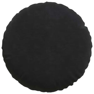 Cuscini per Seduta 2 pcs Nero Ø 40 x 13 cm Velluto 42014143