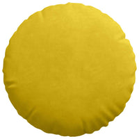 Cuscini per Seduta 2 pcs Giallo Ø 40 x 13 cm Velluto 42014144