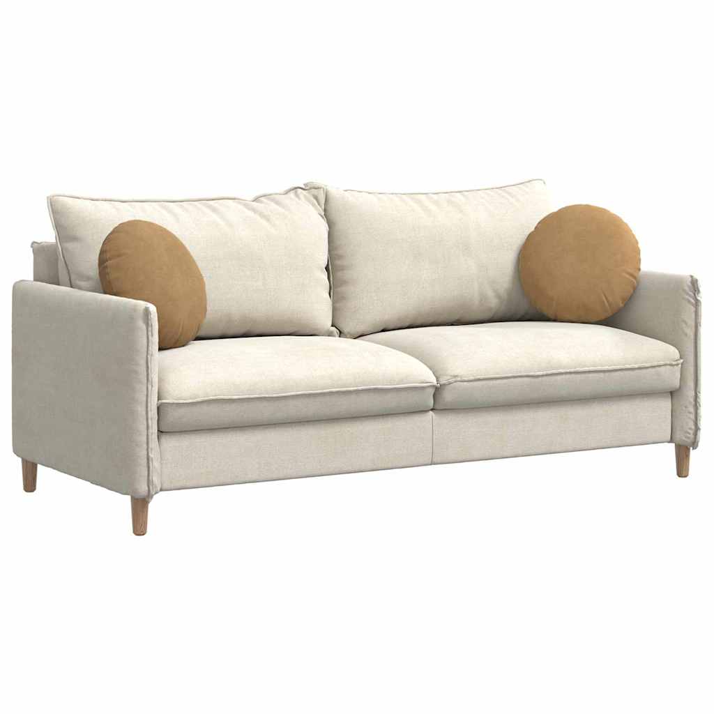 Cuscini per Seduta 2 pcs Marrone Ø 40 x 13 cm Velluto 42014145