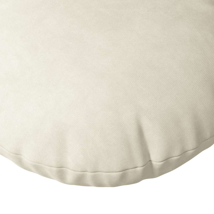 Cuscini per Seduta 2 pcs Crema Ø 40 x 13 cm Velluto 42014146