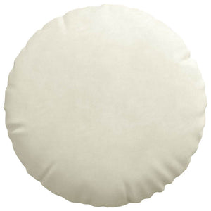 Cuscini per Seduta 2 pcs Crema Ø 40 x 13 cm Velluto 42014146