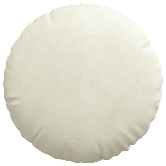 Cuscini per Seduta 2 pcs Crema Ø 40 x 13 cm Velluto 42014146