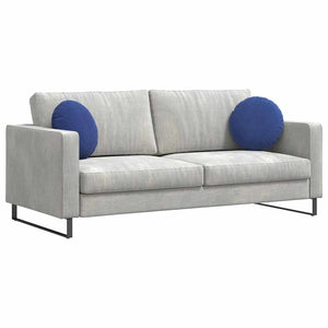 Cuscini per Seduta 2 pcs Blu Polizia Ø 40 x 13 cm Velluto 42014148