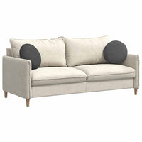 Cuscini per Seduta 2 pcs Grigio scuro Ø 40 cm Tessuto in Cords 42014150