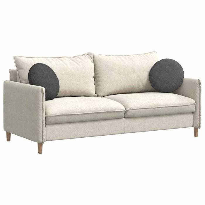 Cuscini per Seduta 2 pcs Grigio scuro Ø 40 cm Tessuto in Cords 42014150