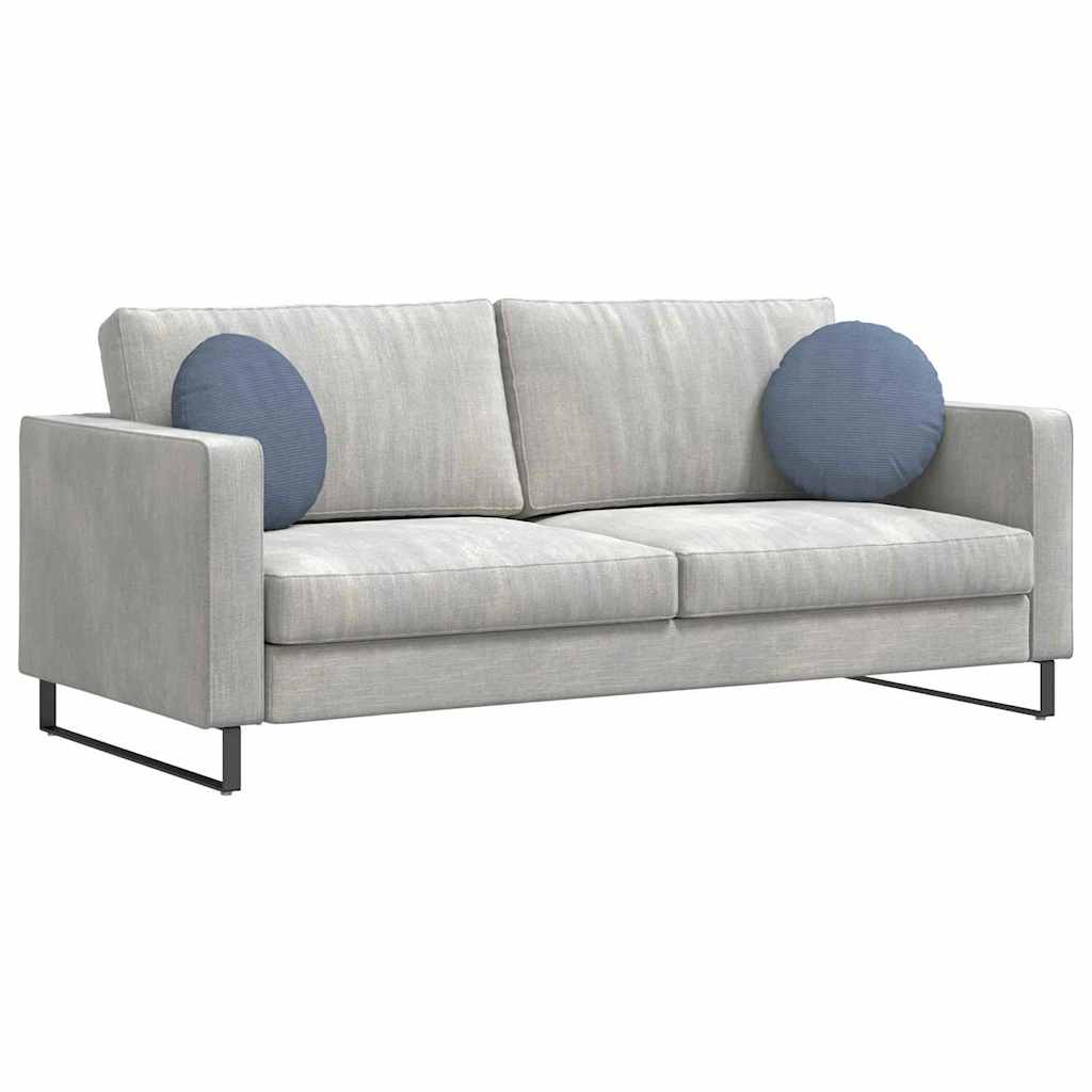 Cuscini per Seduta 2 pcs Blu Ø 40 cm Tessuto in Cords 42014152