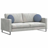 Cuscini per Seduta 2 pcs Blu Ø 40 cm Tessuto in Cords 42014152