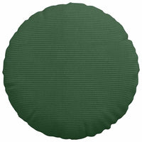 Cuscini per Seduta 2 pcs Verde Scuro Ø 40 cm Tessuto in Cords 42014154